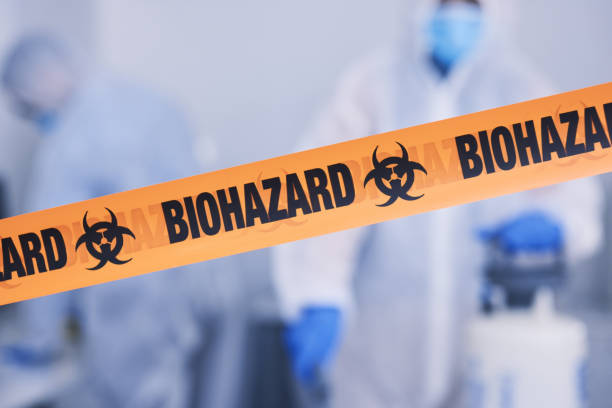 Professional Biohazard Cleanup technician working in Branchville, NJ